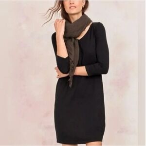 Eileen Fisher Dress Womens PSmall V-Neck 3/4 Sleeve Viscose-Jersey